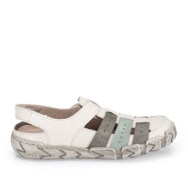 Обувки мръсно бяло зелено кафяво  Rieker