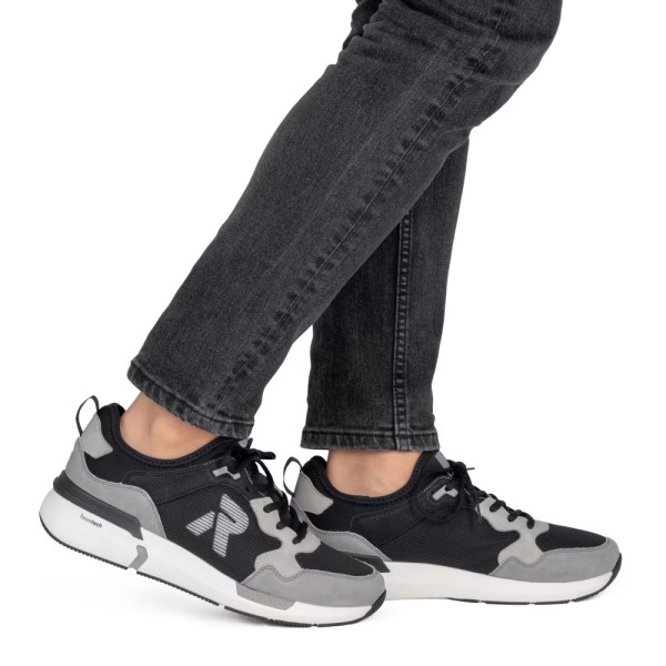 Обувки черно и сиво Rieker